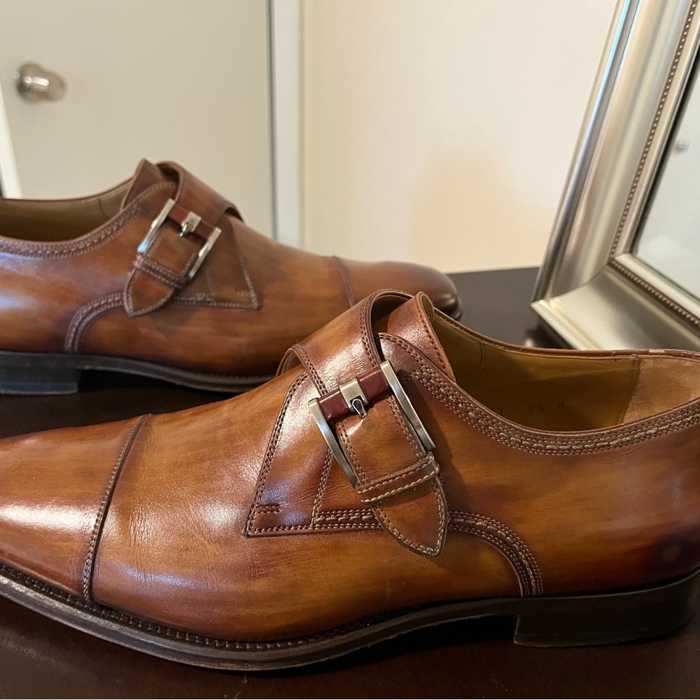Magnanni Lennon single monk strap size 9 1/2